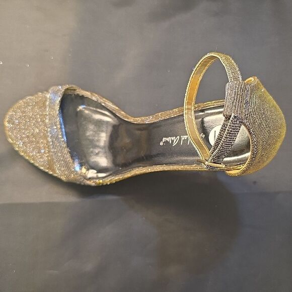 M BY MICHEAL ANTONIO SHIMMER GOLD WOMEN's HIGH HEEL - Picture 15 of 16